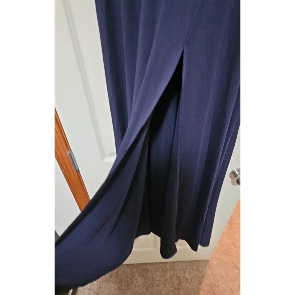 NWT Ever Pretty Dark Blue Sleeveless Bridesmaid Dress w/Deep V Neck and A Line‎ - Picture 6 of 12